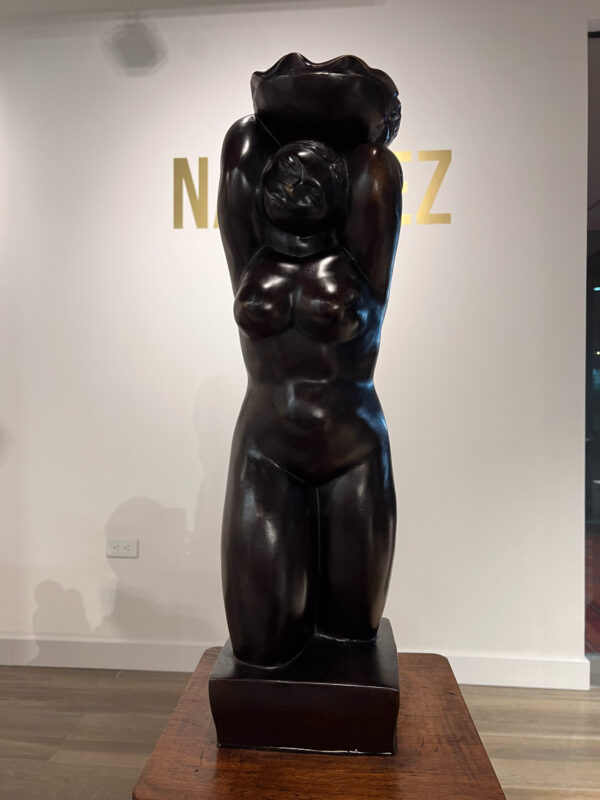 Francisco Narváez. Torso Desnudo con Cesta