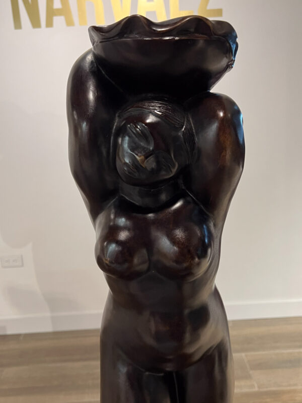 Francisco Narváez. Torso Desnudo con Cesta