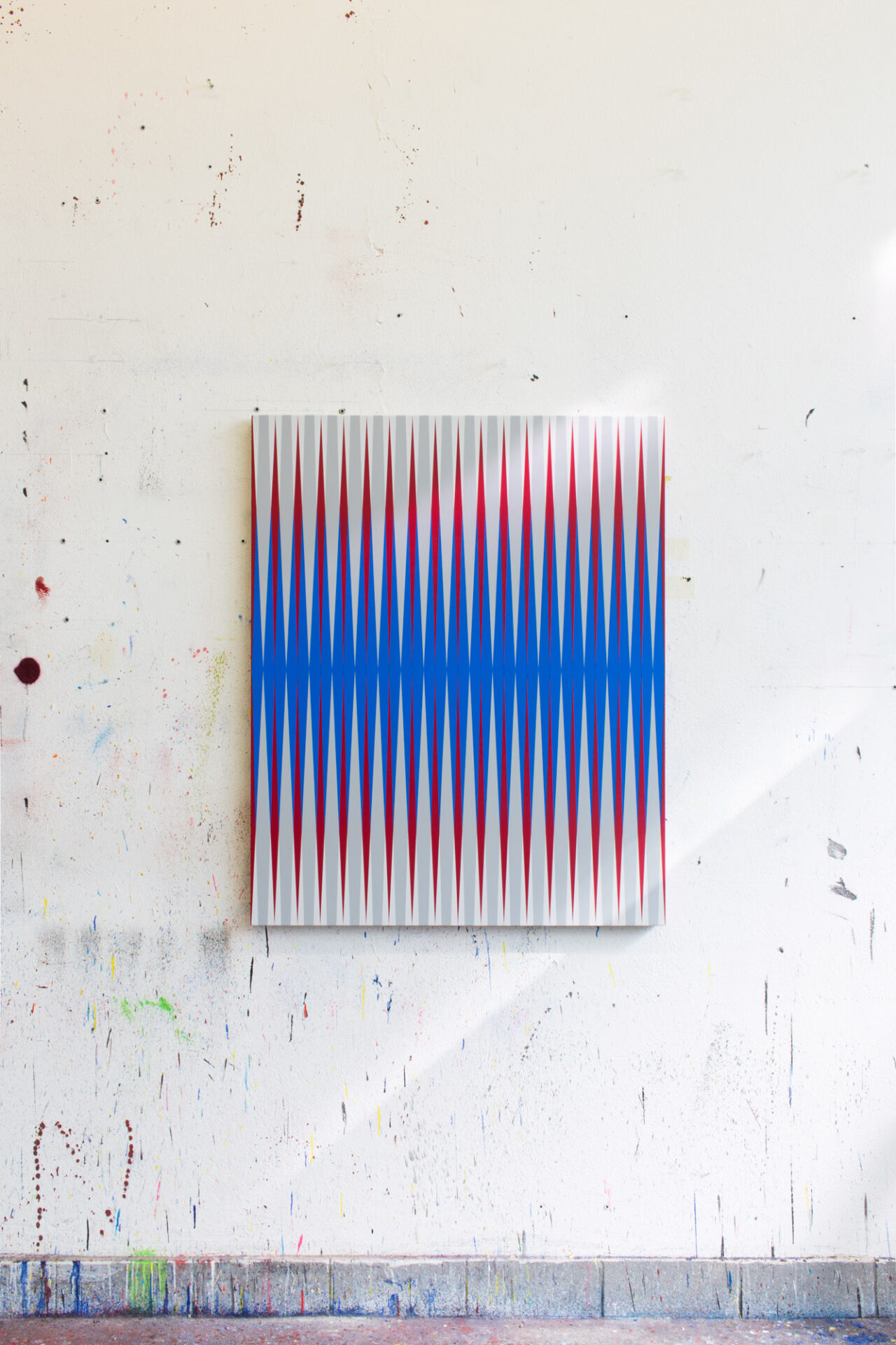 Pablo Griss. Color Magnetic Radiation. Center Blue and Red - Reset Gallery