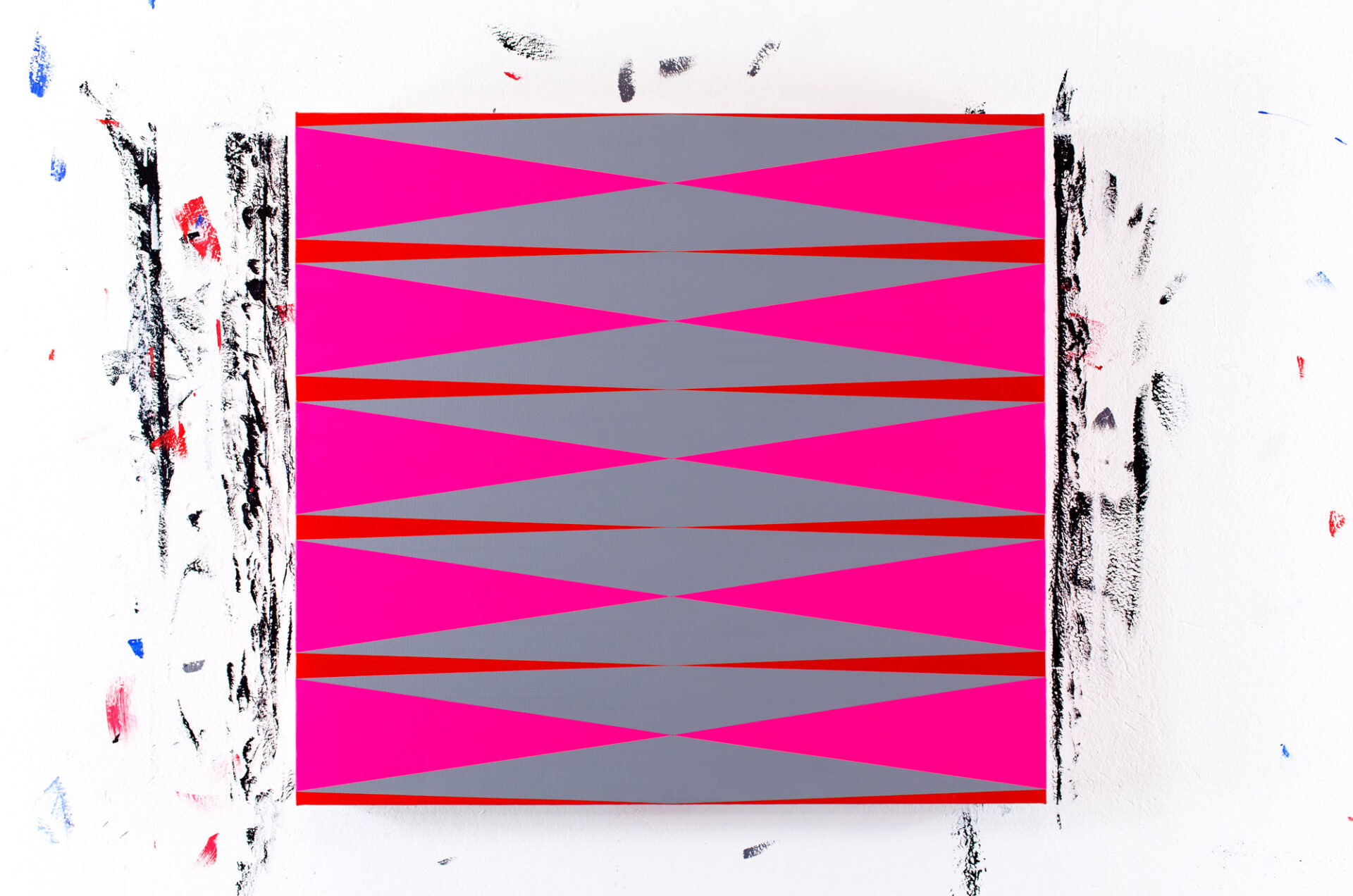Pablo Griss. Color Magnetic Field. Magenta, Grey and Red - Reset Gallery