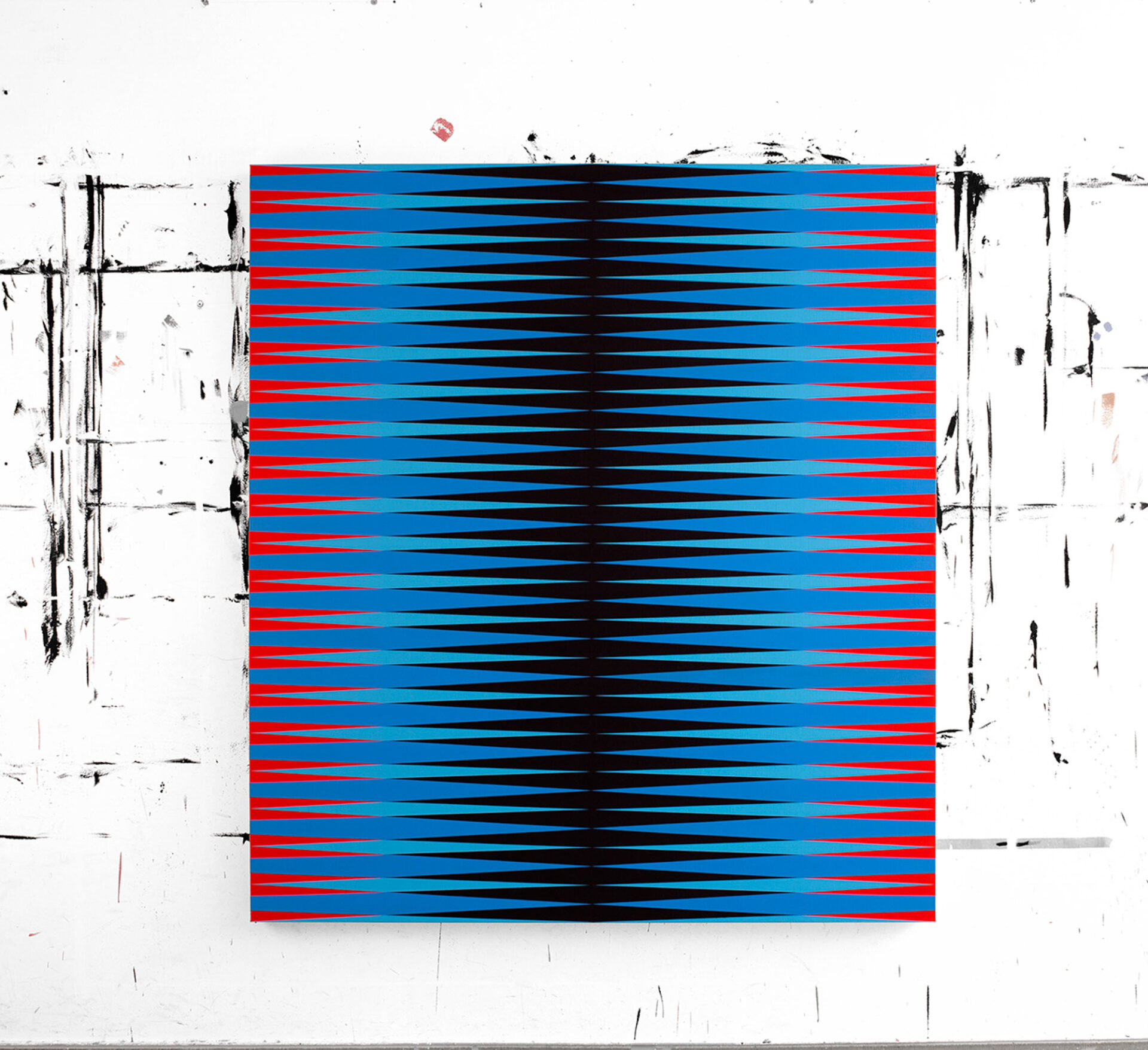 Pablo Griss. Color Magnetic Continuum. Double Blue and Red - Reset Gallery