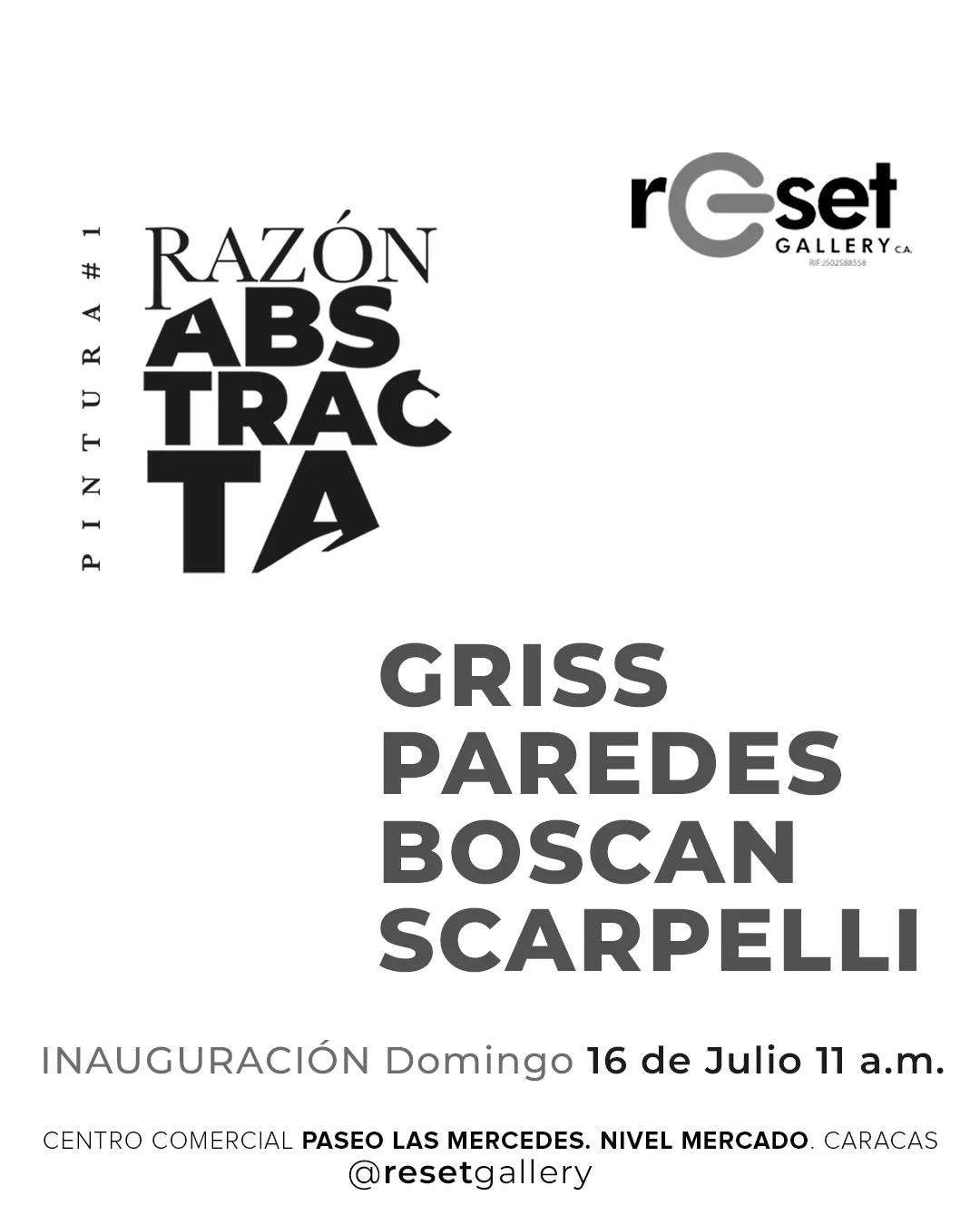 Reset Gallery exhibe obras de 4 artistas contemporáneos en la exposición ‘Razón Abstracta’