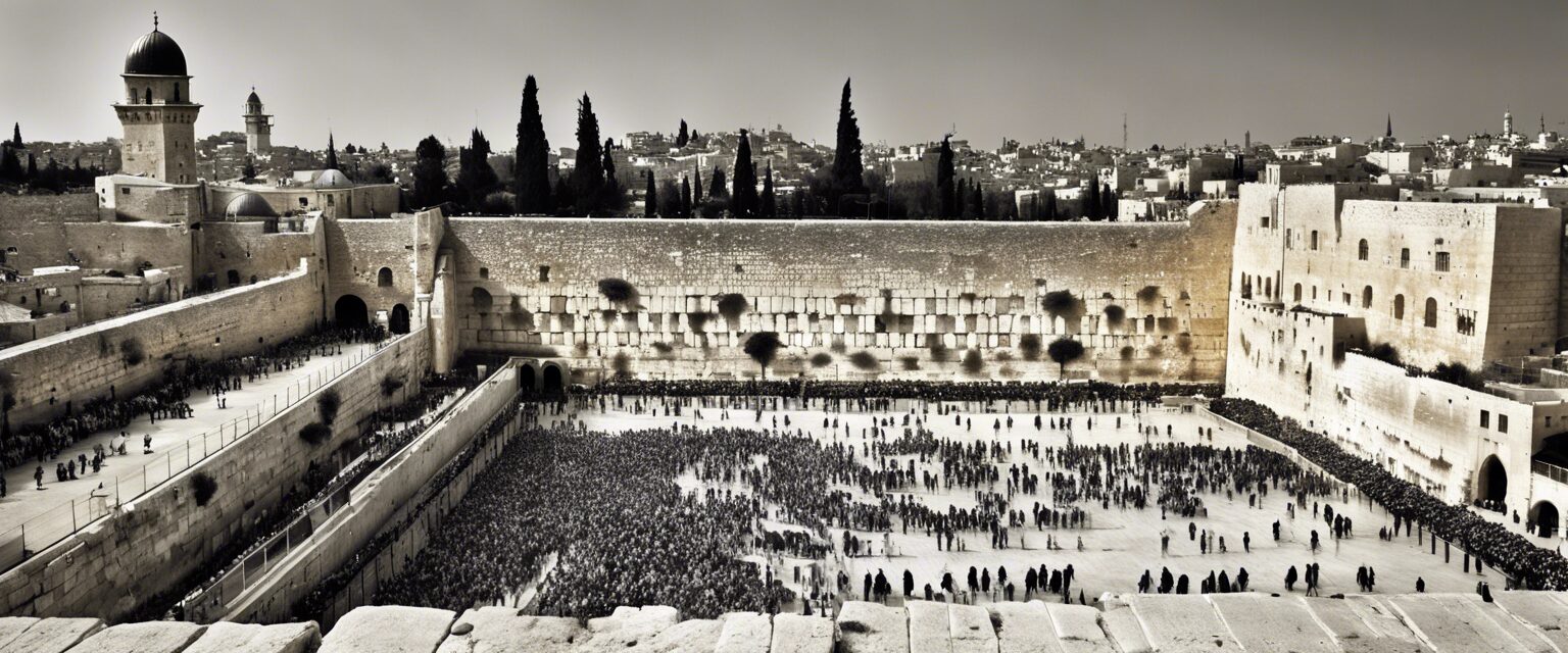Ricardo Arispe. Fortaleza entre la Devastación: Un Instante en el Muro Occidental