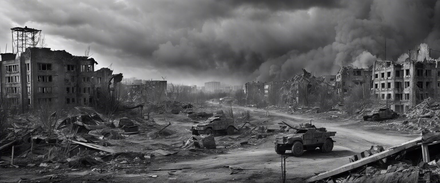 Ricardo Arispe. Devastación en Donetsk: Un Retrato de la Guerra