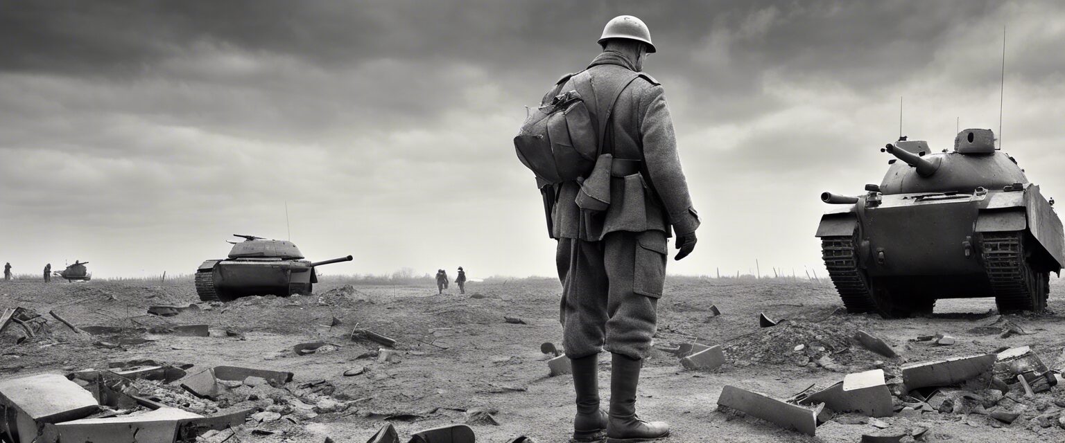 Ricardo Arispe. La personificación de la guerra: Un soldado ucraniano